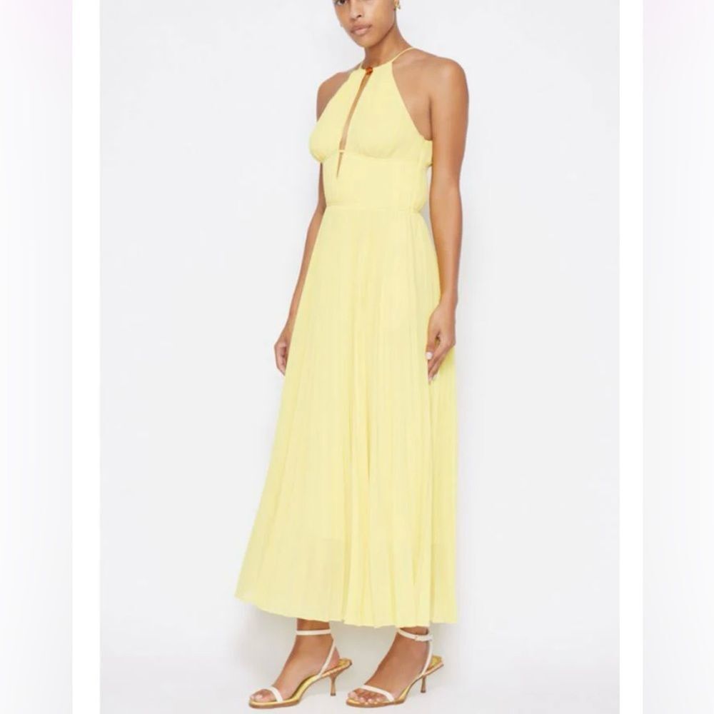 Jonathan Simkhai Carli Midi Dress Limoncello